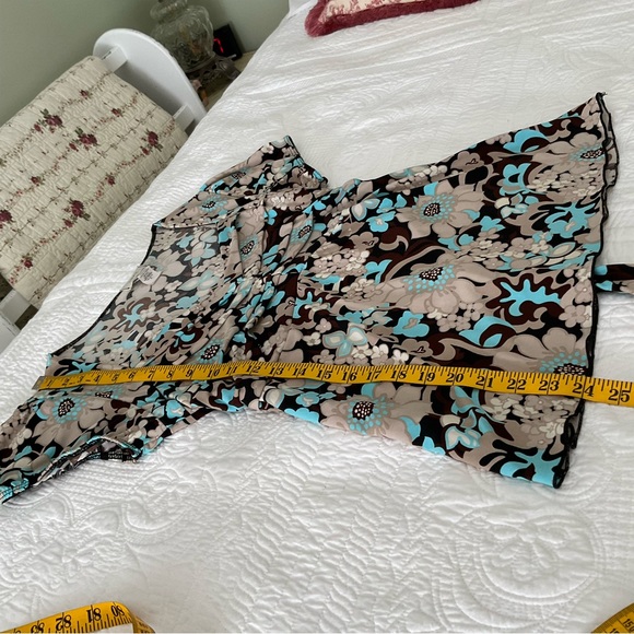 LAURA TEAL MUTI COLOUR FLORAL TOP - Picture 7 of 11